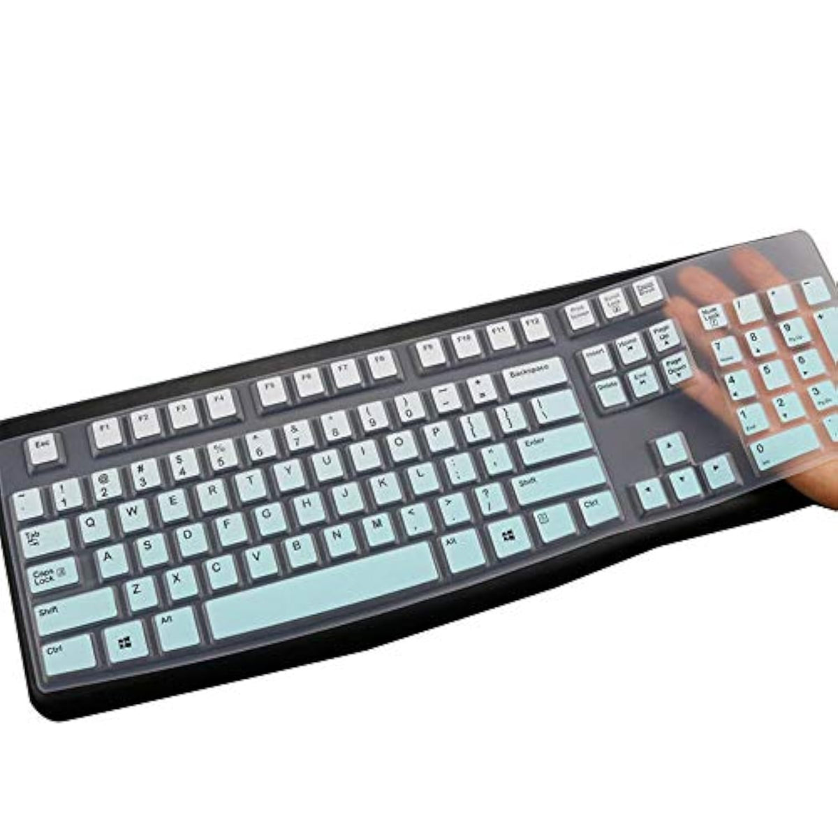 Keyboard Cover Skin Protector for Logitech MK120 K120 Wired Keyboard