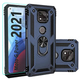 Military Grade Protective Case for Moto G Power 2021 with Screen Protector and Magnetic Kickstand Car Mount