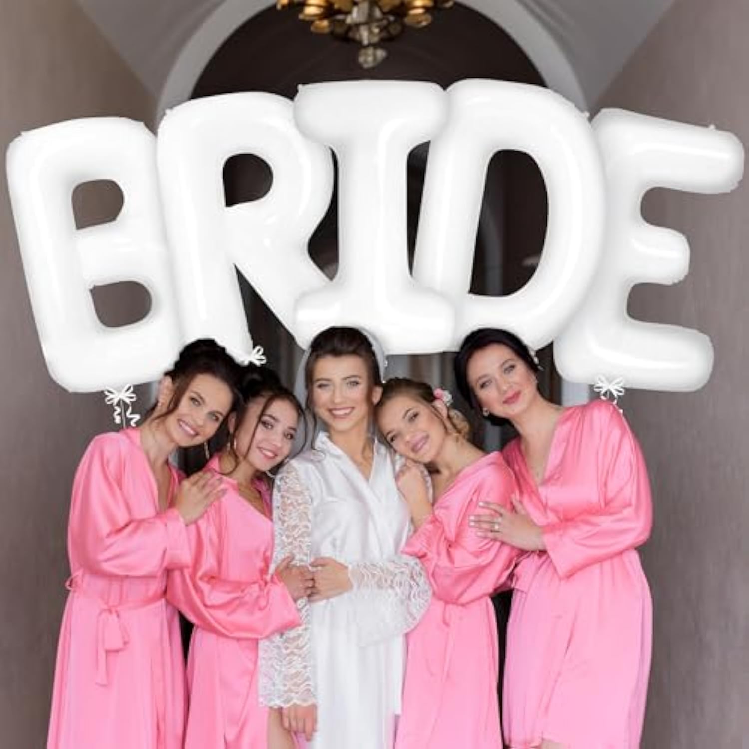 , Giant Bride Balloons White - 40 Inch | Bachelorette Party Decorations | White Bride Balloon For Bridal Shower Decorations | Bridal Shower Balloon | Bachelorette Balloons