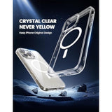 Magnetic Case For Iphone 16 Pro Max, For Magsafe - [Clear & Anti Yellow][Military Grade Drop Protection][Scratch-Resistant] Tpu Slim Magnet Protective Cover Case, Only Iphone 16 Pro Max 6.9"