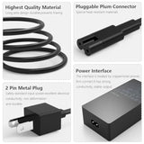 Surface Pro Charger 65W Fit For Original Microsoft Surface Pro 9 8 7+ 7 6 5 4 3 X Surface Laptop 6 5 4 3 2 1 Surface Go 1 2 3 Surface Book 3 2 1 1866 1796 1800 Laptop