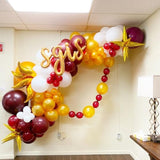 66 Pack 12 Inch Burgundy Maroon Latex Balloons for Fall Party Birthday Wedding Decor
