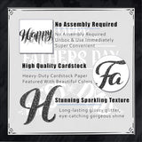 Black Glitter Happy Fathers Day Banner Black Glitter