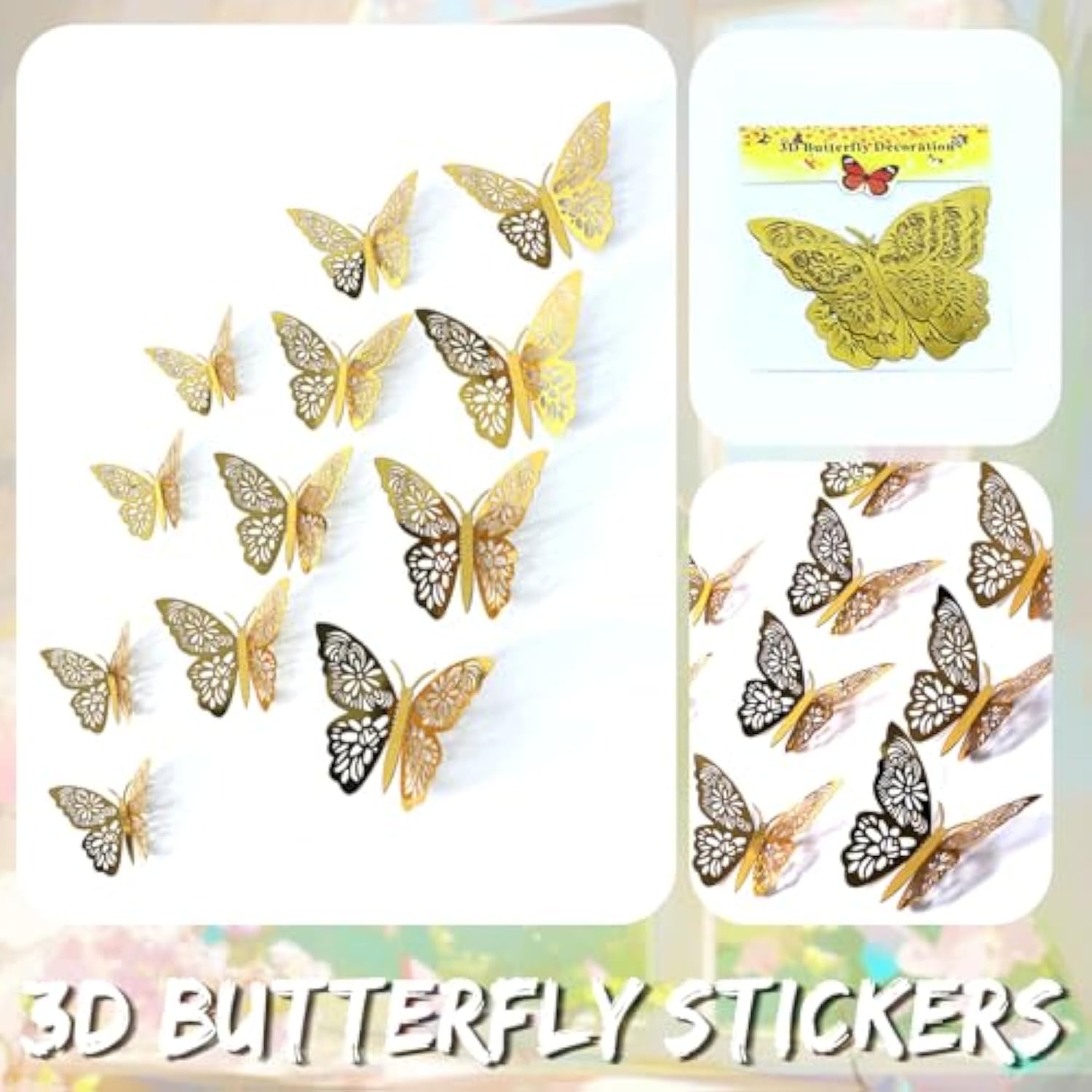 Spring Butterfly Balloon Arch Kit,137Pcs Pastel Pink Green Gold Balloon Garland With 3D Butterfly Stickers,Big Butterfly Foil Balloon For Girls Fairy Birthday Bridal Baby Shower Tea Party Decoration