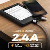 Fire Charger For Kindle Paperwhite Charging Cord Replacement,Amazon Fire Hd Tablet 7 8 10 11 Fire Tv Stick Kindle Paperwhite Fire Charger Block Cable For Kindle Scribe/Voyage/Kindle Oasis E-Reader