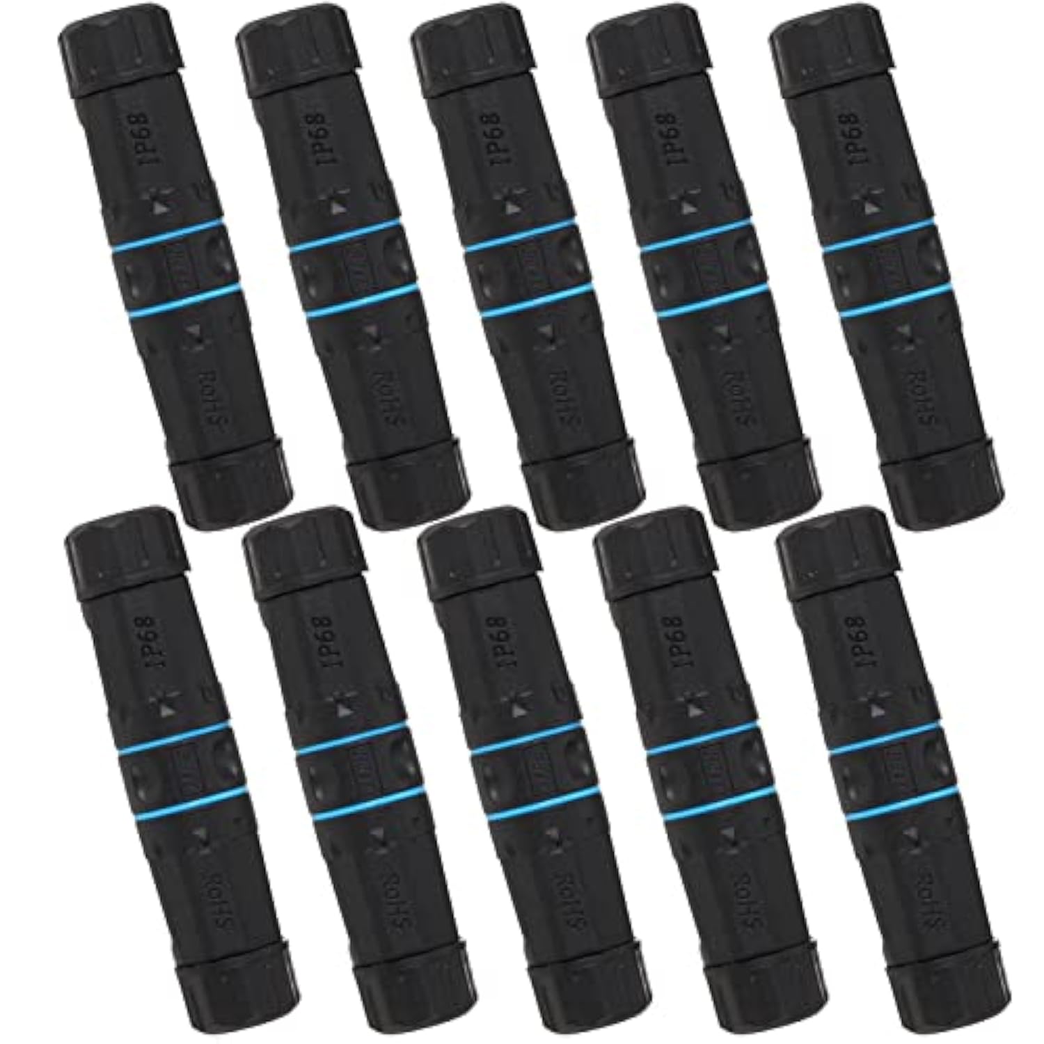 10Pcs M23 Shielded Rj45 Waterproof Cat5/5E/6 8P8C Connector Ip67 Ethernet Lan