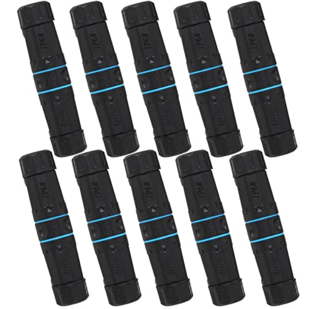 10Pcs M23 Shielded Rj45 Waterproof Cat5/5E/6 8P8C Connector Ip67 Ethernet Lan