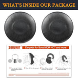 Replacement Earpads Cover For Sony Mdr-Nc7 (Mdrnc7) Noise Canceling On-Ear Headphones, Cushions Ear Pads Cover With Soft Protein Leather - Black