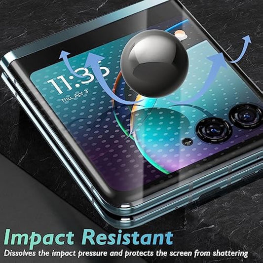 (3 Pack Front Screen Protector Compatible For Motorola Razr+/Razr Plus 2023, Protector De Pantalla Soft Tpu (Not Glass) Anti-Scratch Edge To Edge High Definition