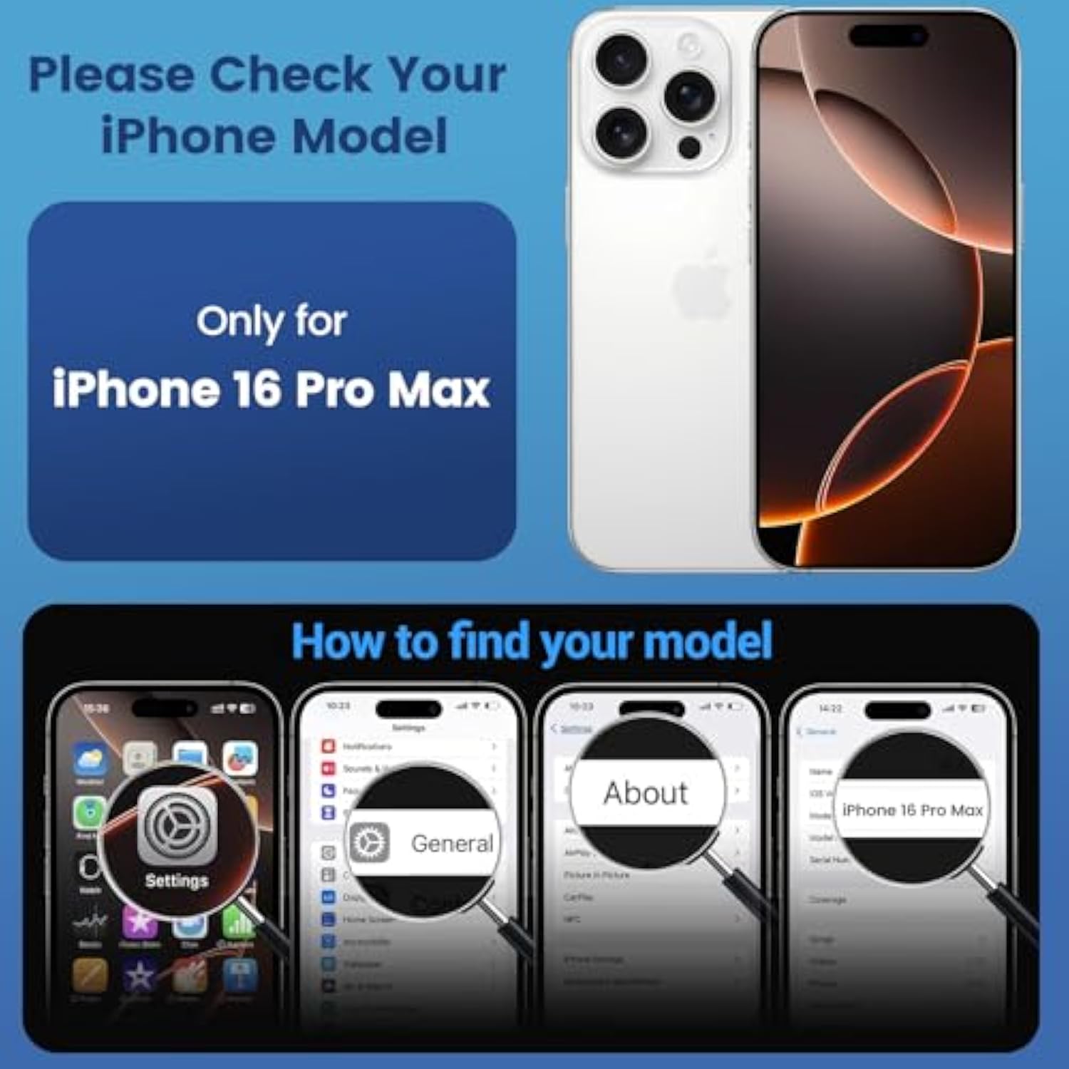 For Iphone 16 Pro Max Case Clear, [Compatible With Magsafe][Anti-Yellowing][-Grade Protection] Shockproof Slim Magnetic Phone Case For Iphone 16 Pro Max, Transparent