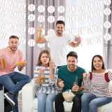 Pre-Strung 6 Pieces Baseball Banner Baseball Party Decorations, Base Ball Paper Garland Bunting Decor For Sports Theme Birthday Baby Shower Party Supplies Favors