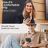 Compatible With 11 Case, Upgraded Liquid Silicone With [Flat Edges] [Camera Protection] [Soft Anti-Scratch Microfiber Lining] Phone Case For 11 6.1 Inch - Black