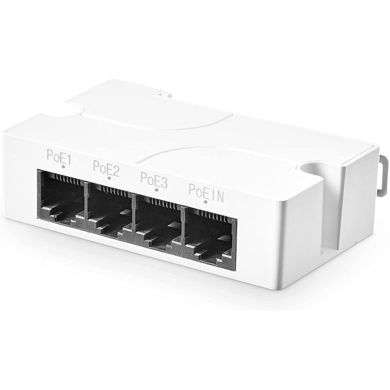 Poe Passthrough Switch, 1 Poe In 3 Poe Out Extender, Ieee802.3Af/At Poe Powere