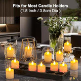 Rechargeable Flameless Candles With Remote Timer & Charging Base, 12 Pack Votive Candles Battery Operated Tea Lights Flickering, Led Tealights For Home Wedding Halloween Fall Christmas Decor
