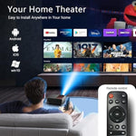 Mini Projector ,5G Wifi Bluetooth Projector, 12000L Native 1920*1080 P Video Projector, Outdoor Projector , Home Theater Compatible With Hdmi/Usb ,For Portable Movie Video (Black)