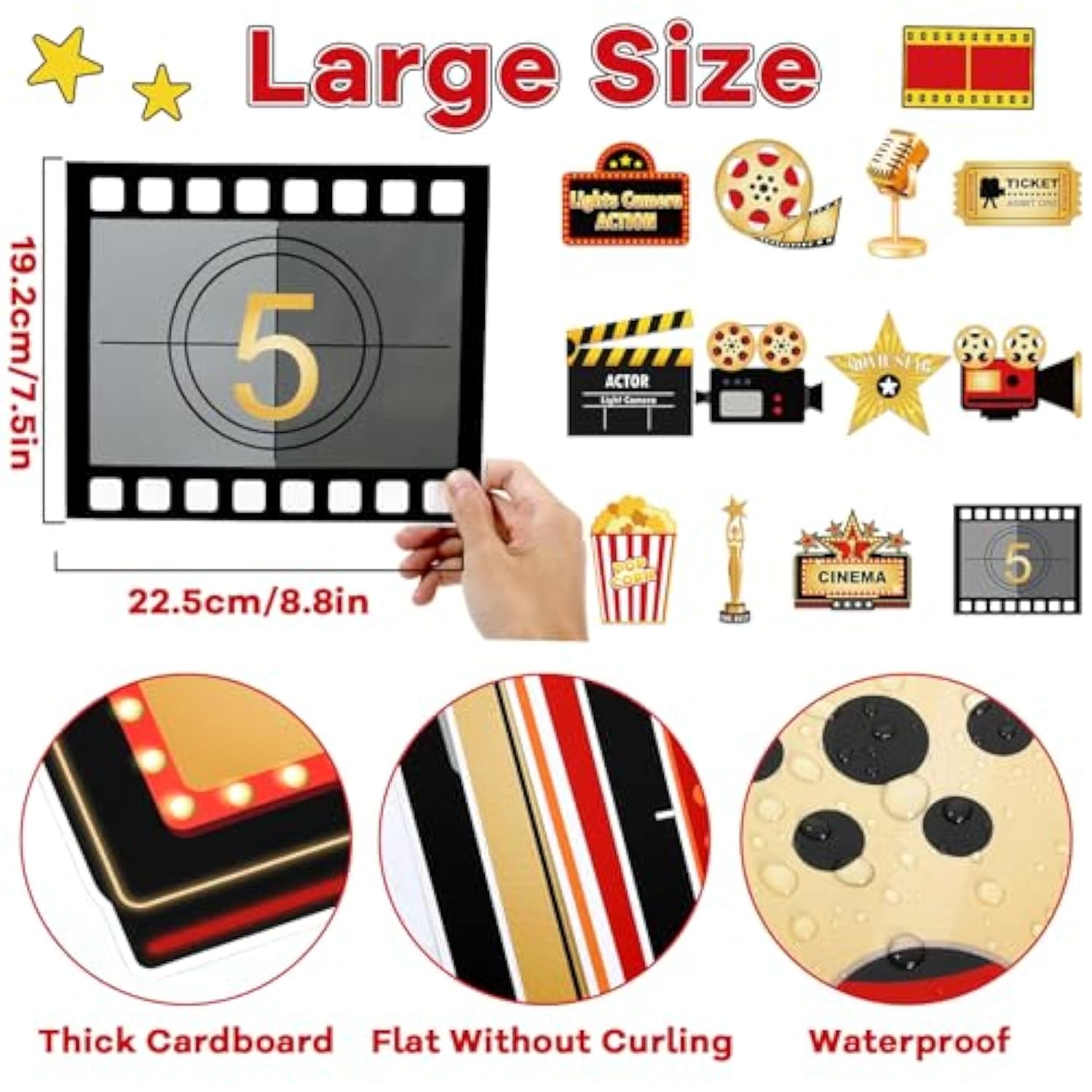 Movie Night Porch Sign Banner 12Pcs Movie Signs Cards For Home Film Backdrop Party Decoration Welcome Now Showing Door Hanging Banner Night Cutouts For Theater Photography Family Party Supplies