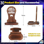 -Gamer Gifts For Men Teenage Boy, Gamer Room Decor For Brother, Gaming Gifts For Son, Boyfriend, Husband, Gamer Room Accessories Stuff, Wooden Headset Stand - Can'T Hear You I'M Gaming