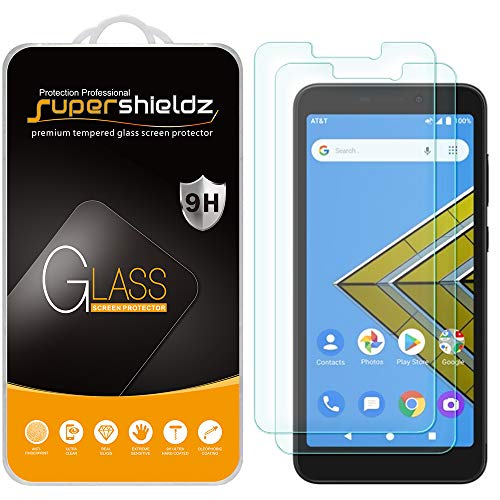 (2 Pack) Designed for AT&T Radiant Core and Cricket Icon Tempered Glass Screen Protector, Anti Scratch, Bubble Free