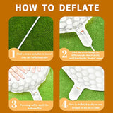 Golf Ball Balloons Decoration Golf Themed Balloons Ball Sports Round Aluminum Foil Decoration For Theme Birthday Party (12 Pieces)