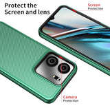 For Blu View 5 Phone Case With Tempered Glass Screen Protector,Dual Layer Heavy Duty Shockproof Protection Phone Case Cover For Blu View 5 (Dark Green)