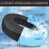 Cooling-Gel Replacement Earpads Cushions For Sony Playstation 5 Pulse Ps5 3D Wireless Headset, Ear Pads Cushions With Noise Isolation Foam - Black