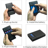 Battery Charger Case,Portable Diy Power Bank Box With Lcd Display 2 Usb Output,Micro And Type C Input, Smart Charger For 3.7V Li-Ion Rechargeable Battery (Battery Not Included)