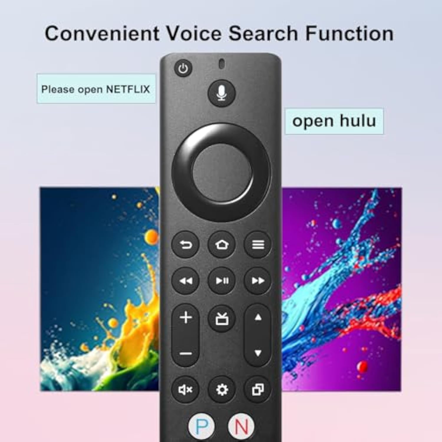 Replacement Voice Remote Control For All Insignia/Toshiba Or Pioneer Fire Smart Tvs Compatible With Amz Omni Tv And Amz 4-Series Fire Smart Tv Remote