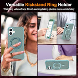 iPhone 16 Case with Stand 6.1" Green