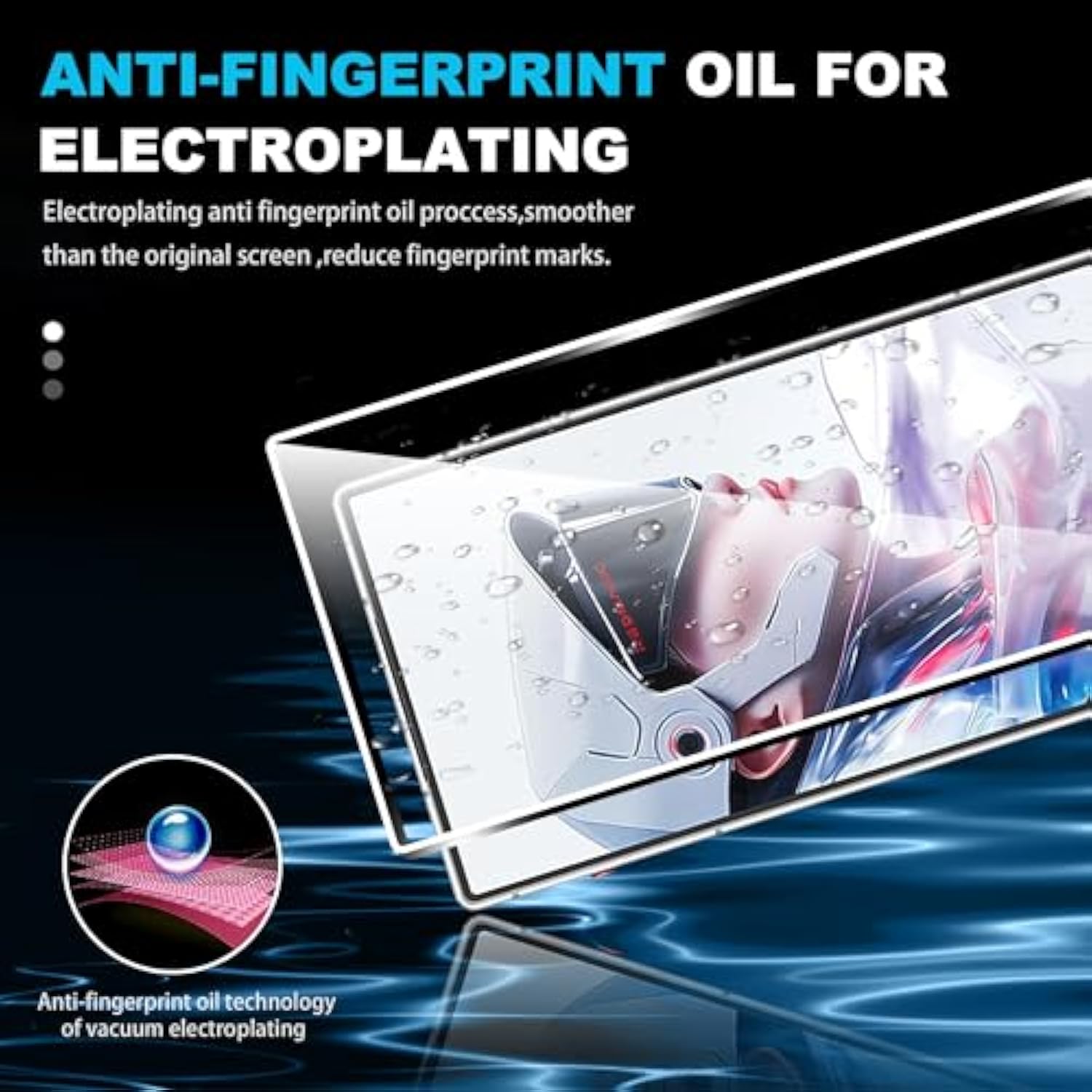 For R-Ed-M-Agic 10 Air Screen Protector With Camera Lens Protector, 9H Hardness Anti-Scratch Tempered Glass Flim, Case Friendly,(2+1 Pack)