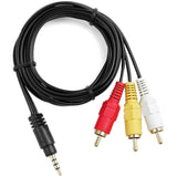 3.5Mm To 3 Rca Av A/V Audio Video Tv-Out Cable/Cord/Lead For Sony Digital Camc