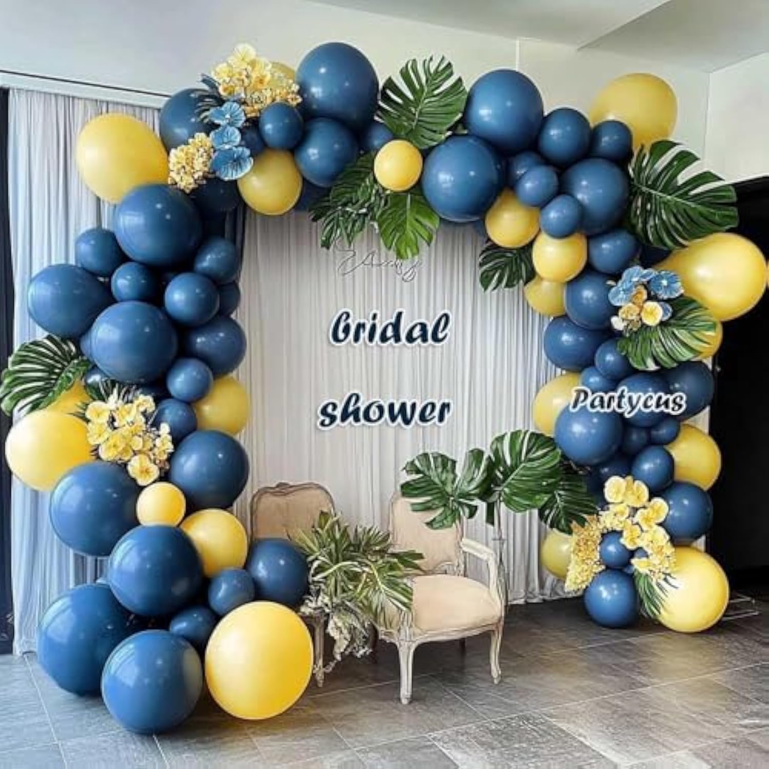 Dusty Blue Balloon Garland Slate Blue Latex Balloons Different Sizes D