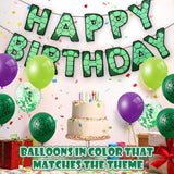 45 Pcs Cartoon Turtles Birthday Balloon Decorations Purple Dark Green Turtle Print Balloon Decor For Birthday Party Supplies