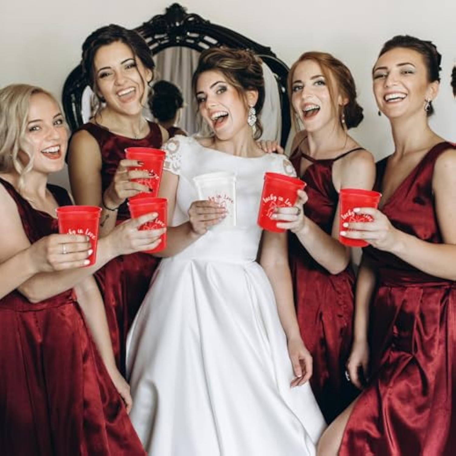 12 Pcs 16 Oz Lucky In Love Party Plastic Cups Las Vegas Team Bride Bachelorette Cups Reusable Casino Bridal Shower Party Favors Decorations