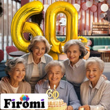 60 Number Balloons Gold Big Giant Jumbo Huge Foil Mylar 60 Balloon Numbers For 60Th Birthday Party Anniversary Decorations 40-Inches