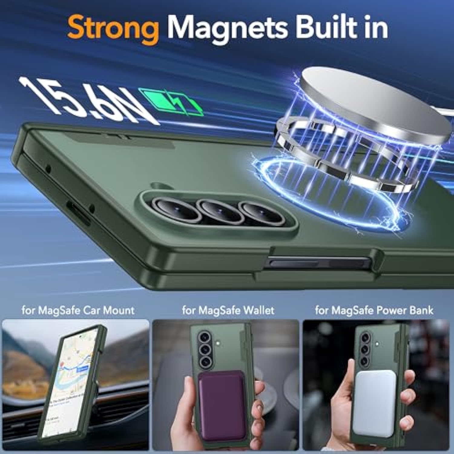 Samsung Galaxy S23+ Plus Case[6 in 1]