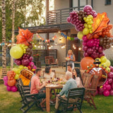 Fall Balloon Arch Kit: Thanksgiving Turkey & Maple Leaf Decor