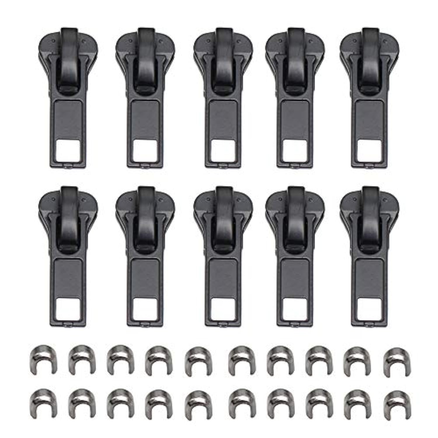 10 Pieces #5 Black Zipper Sliders Zipper Repair Zipper Replacement For