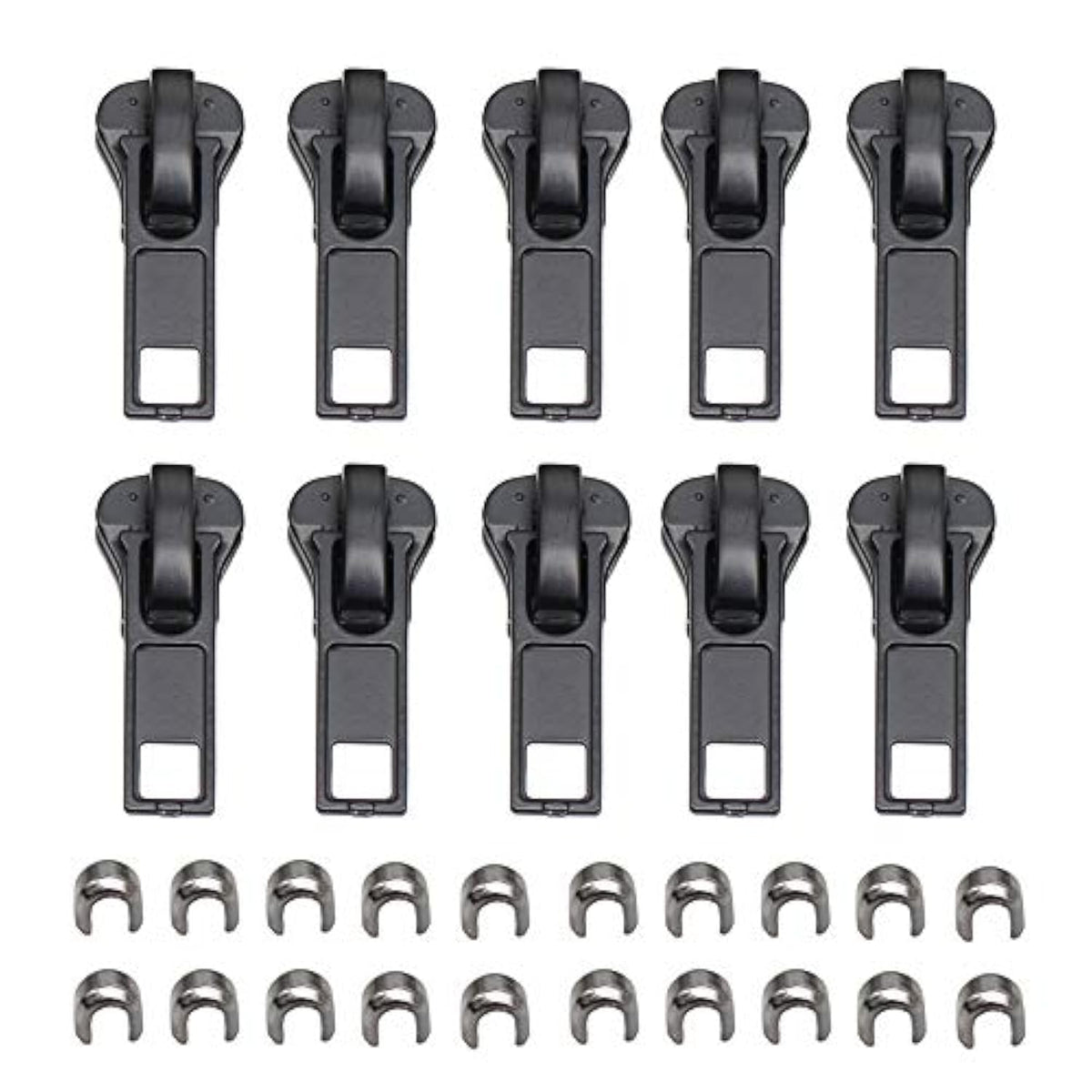 10 Pieces #5 Black Zipper Sliders Zipper Repair Zipper Replacement For