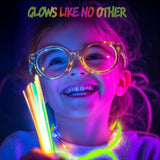 300 Ultra Glow Sticks Bulk Party Pack?8" Neon Glowsticks Easter Party Favors?Glow Sticks For Kids?Halloween Glow In The Dark Party Supplies Pack?With Bracelets And Necklaces