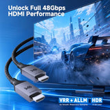 [Designed for Xbox Certified] Unidirectional Active 8K @60Hz Fiber Optic HDMI Cable 32.8 ft / 10m - Supporting 8K@60Hz 4K@120Hz HDR - Designed for