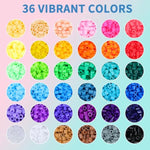 11800Pcs Fuse Beads Craft Kit, 36 Colors 5Mm Beads, Melting Beads Set For Girls, Including Pegboards, Ironing Paper, Tweezers, Great Gift For Birthday