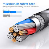 Iphone Charger Cable, 4Pack 3Ft/1M Lightning Cable Nylon Braided Mfi Certified Iphone Cable Usb Sync Cord Fast Iphone Charging Cable For Iphone Xs Max X Xr 8 7 6S 6, Ipad Mini/Air, Ipod