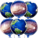 Globe Balloons and Galaxy Balloons 22 Inch, Pack of 6