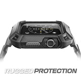 for Apple Watch 3 38mm Case with Band (Unicorn Beetle Pro), [Anti-Scratch] [Bumper Protector] Rugged Men Cover Sport Protective Case with Strap Bands
