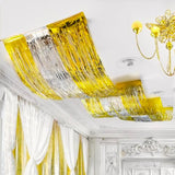 3pcs Silver Gold Ceiling Fringe 1x15ft Party Decorations