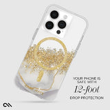iPhone 15 Pro Case - Karat Marble [12ft Drop Protection] [Compatible with MagSafe] Magnetic Cover with Cute Bling Sparkle for iPhone 15 Pro 6.1",