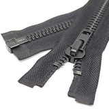 #10 24 Inch Black Nickel Separating Jacket Zipper Large Y-Teeth Metal