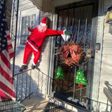 3.9 Ft Hanging Santa Claus Outdoor Christmas Decorations Outside Large Christmas Decor From Roof Gutter Window