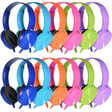 12 Pack Class Set Classroom School Headphones For Kids Multi Colored Stereo Ov