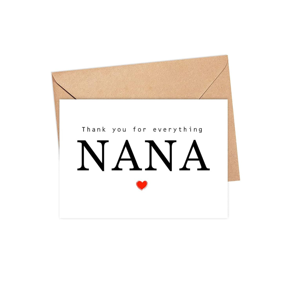Thank You For Everything Nana Card - Thank You Card - Nana Card - Mother'S Day Card - Card For Her - Greeting Card For Birthday- Anniversary - Note Card - Thank You For Everything Card